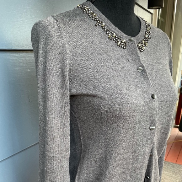 Ann Taylor beaded cardigan - Picture 2 of 8